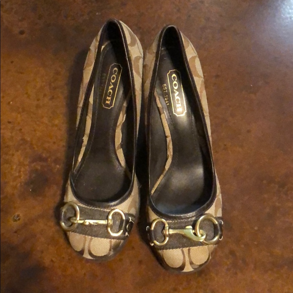 Coach wedge shoes